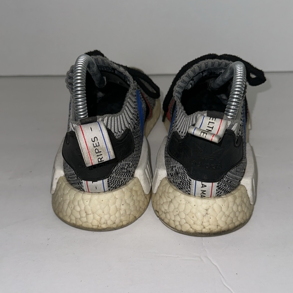 Adidas NMD R1 Tri Color Stripes White Grey Primeknit - Picture 3 of 8